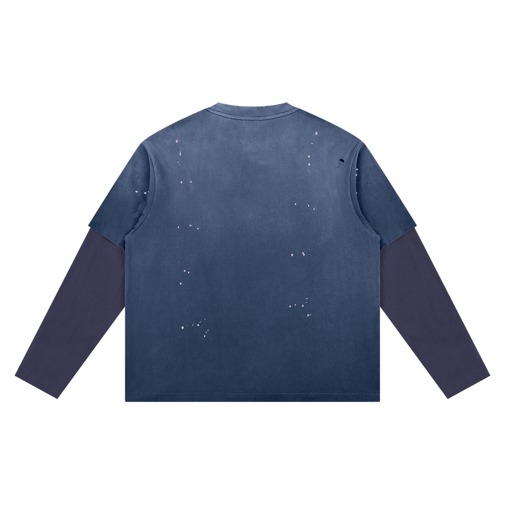 DWELLING PLACE DISTRESSED LONG SLEEVE SHIRT