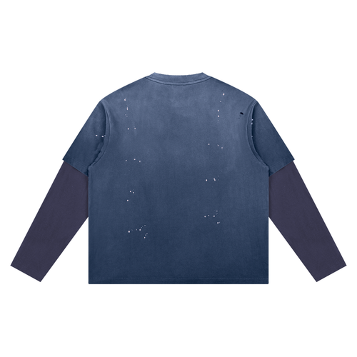 DWELLING PLACE DISTRESSED LONG SLEEVE SHIRT