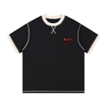 I LOVE JESUS CONTRAST-STITCHED TSHIRT